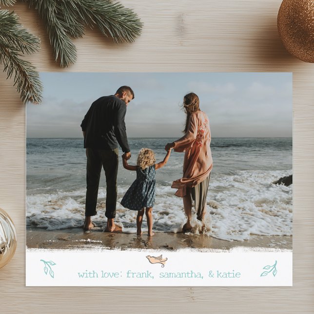 Budget Minimalist Photo Christmas (Simple Minimalist Photo Christmas Card)