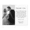 BUDGET Minimalist Photo Custom Wedding Thank You