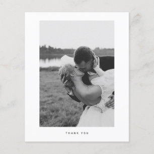 Budget Minimalist Photo Thank You Card