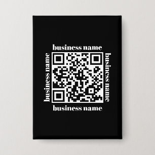 budget minimalist QR Code Business Keychain