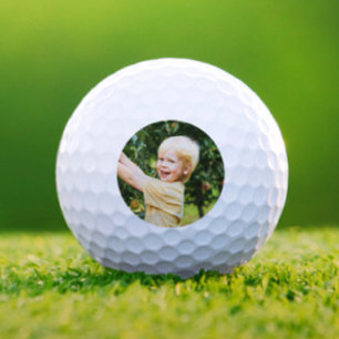 Budget Minimalist Simple Photo Grandparent Gift Golf Balls