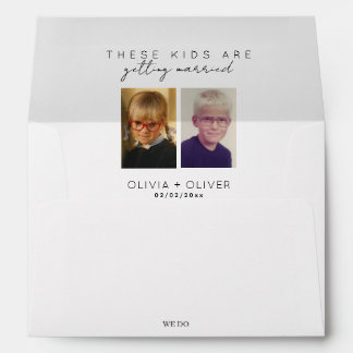 Budget, minimalist these kids are getting married envelope