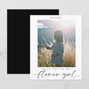 Budget Minimalist Will you be my Flower Girl Photo