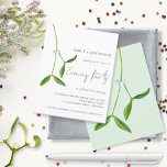Budget Mistletoe Christmas Wedding Evening Party<br><div class="desc">A value for money BUDGET alternative on a smaller size 4.5 x 5.6” semi-gloss 110lbs weight, which is of similar thickness to a postcard (however is not suitable to use as a postcard.). PLEASE NOTE there is ONE per sheet. Budget Mistletoe Christmas Wedding Evening Party. Modern minimalism with a set...</div>