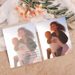 Budget MOD Calligraphy w Duo Photo Save the Date<br><div class="desc">Simple and Minimalist describe this Chic Full Photo Save the Date. It's a budget version, so you'll save more money. Your invite will be as unique as your photos. It's great for Spring, Summer Weddings, Beach, Boho Weddings, Fall Weddings, Rustic Weddings, Winter Weddings & More. ** SATIN PAPER IS PAPER...</div>