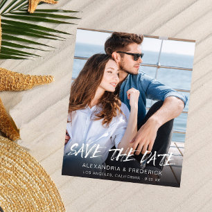 Budget MOD Ver Photo & Calligraphy 5 Save the Date Flyer