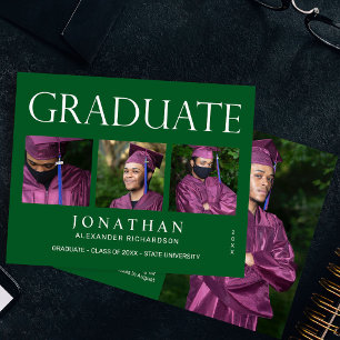 Budget Modern 4 Photo Graduation Announcement - G Flyer