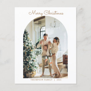 BUDGET Modern 5 Photo Gold Merry Christmas Arch