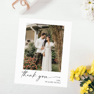 Budget Modern Calligraphy Instan Photo SM Wedding Flyer