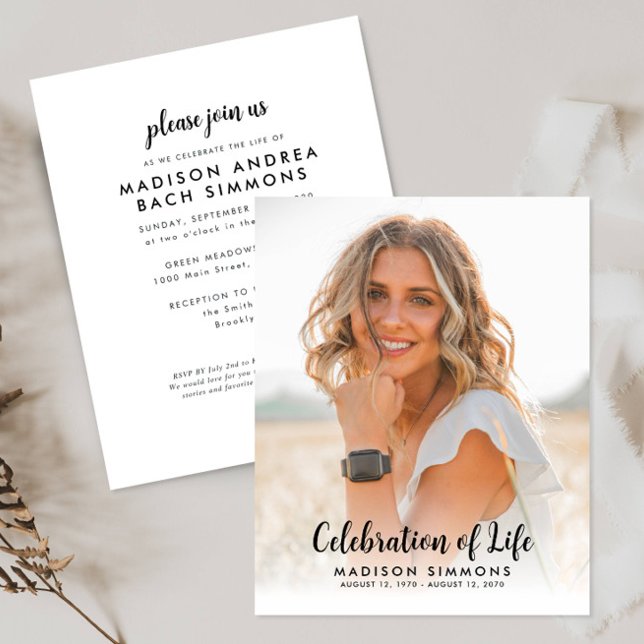 Budget Modern Celebration of Life Photo Funeral (Creator Uploaded)