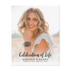 Budget Modern Celebration of Life Photo Funeral