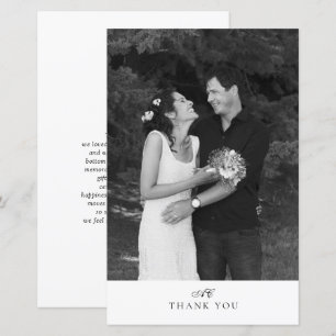 BUDGET Modern Chic Monogrammed Photo Wedding