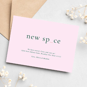 BUDGET Modern Chic New Place New Space Moving Card