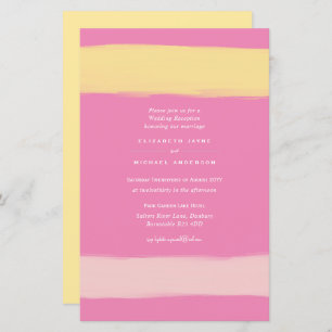 BUDGET Modern Colour Swash Wedding Invite A9