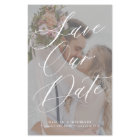 Budget modern elegant photo wedding save the date