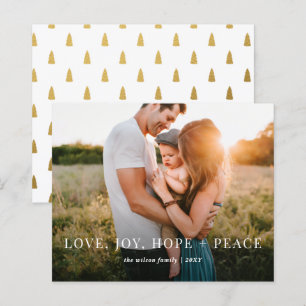 Budget Modern Full Photo Holiday Card