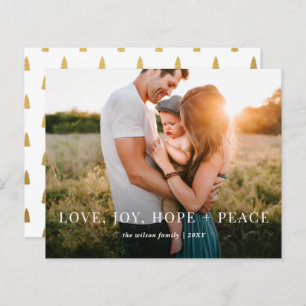 Budget Modern Full Photo Holiday Card