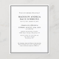 Budget Modern Funeral Service Celebration of Life