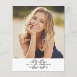 Budget Modern GRAD Photo Graduation Invitation