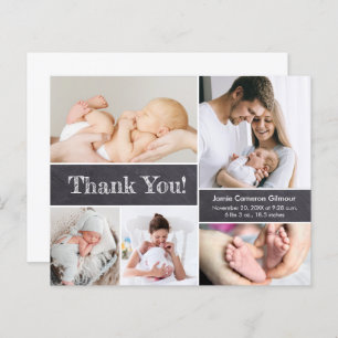 Budget Modern Photo Collage boy baby shower