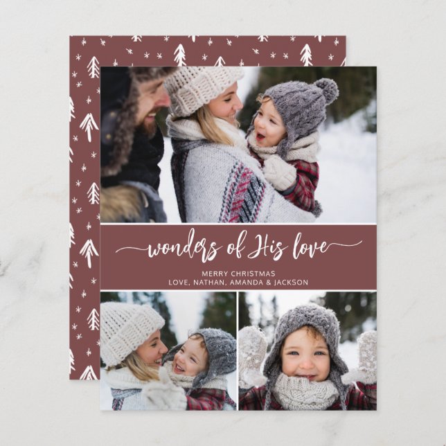 Budget Modern Photo Collage Religious Christmas (Front/Back)