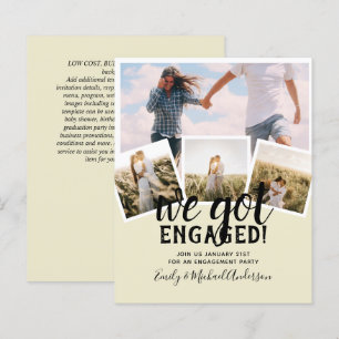 BUDGET Modern PHOTO ENGAGEMENT Announcement
