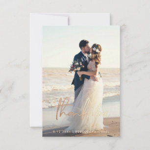 Budget Modern Photo Thank You Cards