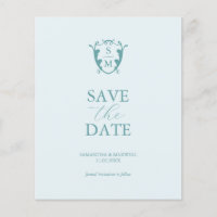 Budget Monogram Beach Weddings Save The Date