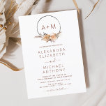 Budget Monogram Boho Pampas Grass Wedding Flyer<br><div class="desc">Budget Chic and Modern Monogram Boho Bohemian Beige,  Brown,  Terracotta,  White,  Botanical Pampas Grass Geometric Watercolor Frame Wedding Autumn,  Winter,  Spring or Summer Wedding Invitations - includes beautiful and elegant script typography for the special Wedding celebration.</div>