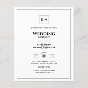 BUDGET Monogram Formal Wedding White All-in-1 Flye Flyer