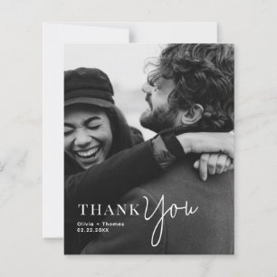 BUDGET Monogrammed Typography Script Photo Wedding