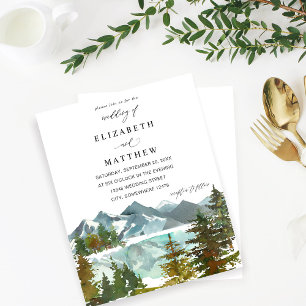 Budget Mountains & Trees Rustic Wedding