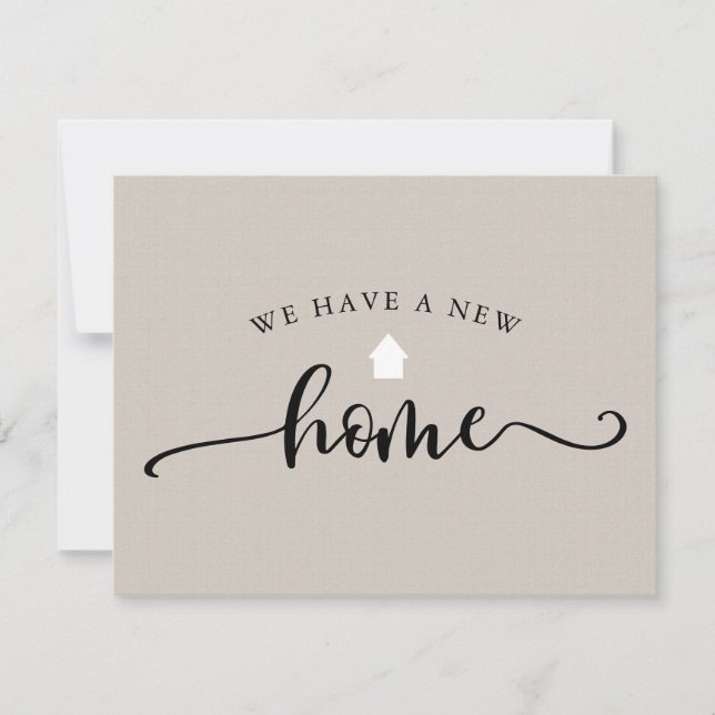 Budget Moving Announcement Calligraphy (Front)