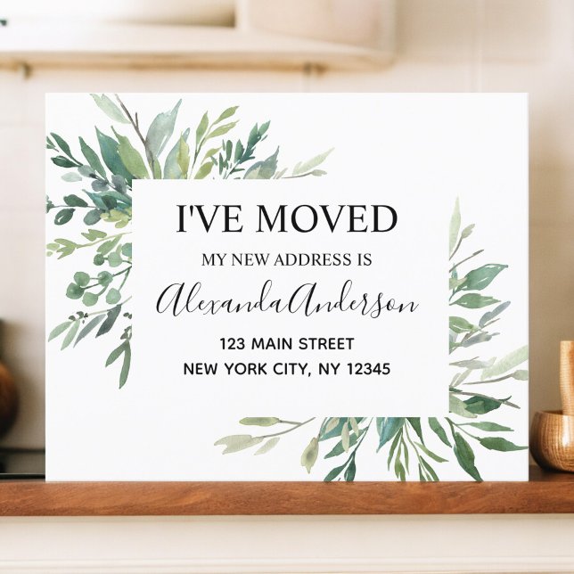 Budget Moving Announcement Eucalyptus Greenery (Creator Uploaded)