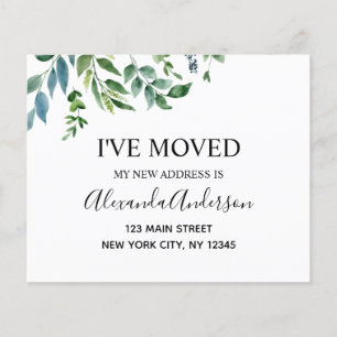 Budget Moving Announcement Spring Greenery Flyer