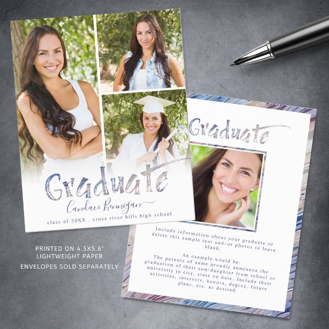 Budget Multi-Colour Brush Graduate Announcement (Creator Uploaded)