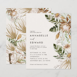 Budget natural bohemian botanical modern elegant