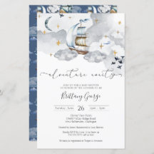 Budget - Nautical Fantasy Baby Shower Invitation