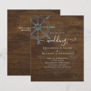 BUDGET  Nautical Ships Wheel Wedding