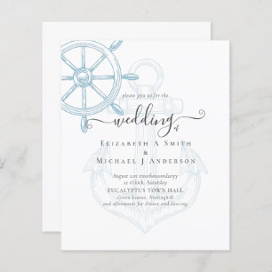 BUDGET Nautical Ships Wheel Wedding