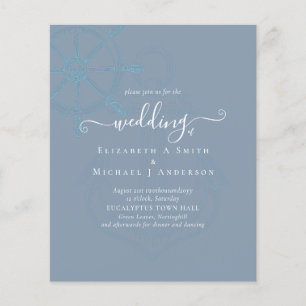 BUDGET  Nautical Ships Wheel Wedding