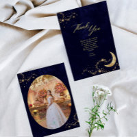 BUDGET Navy Gold Under the Stars Quinceañera Photo