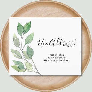 Budget New Address Moving Announcement Card