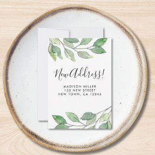 Budget New Address Moving Announcement Mini Card