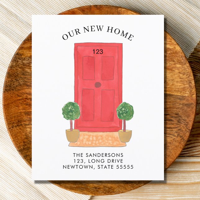 Budget New Address Red Door Moving Announcement (Creator Uploaded)