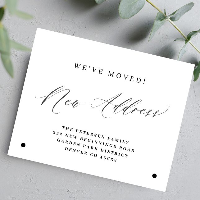 Budget new address simple moving announcement (Creator Uploaded)