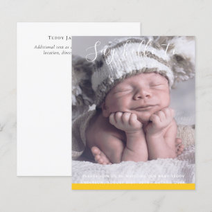 BUDGET New Baby PHOTO Announcement Custom