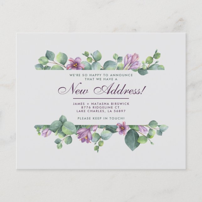 Budget New Home Botanical We’ve Moved Eucalyptus (Front)