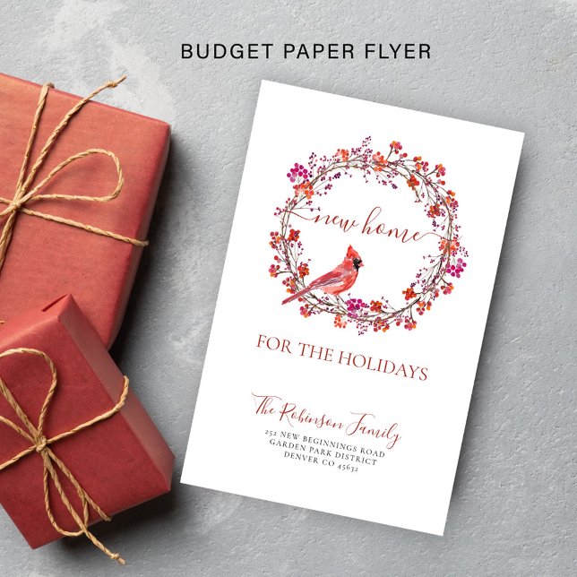 Budget new home holidays moving announcement flyer (Creator Uploaded)