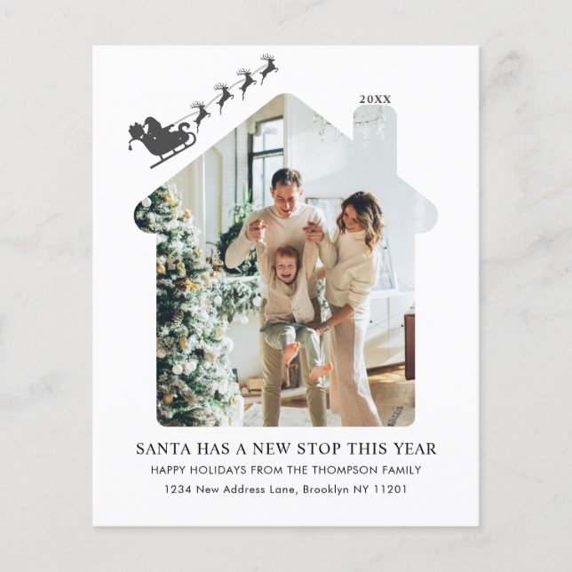 BUDGET New Home Photo Black Santa Sleigh Moving (Front)